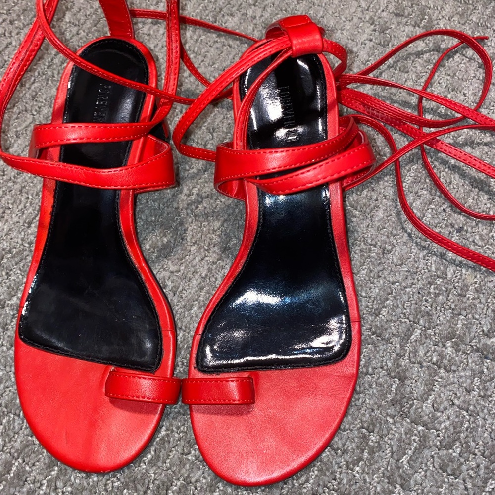Red sandals